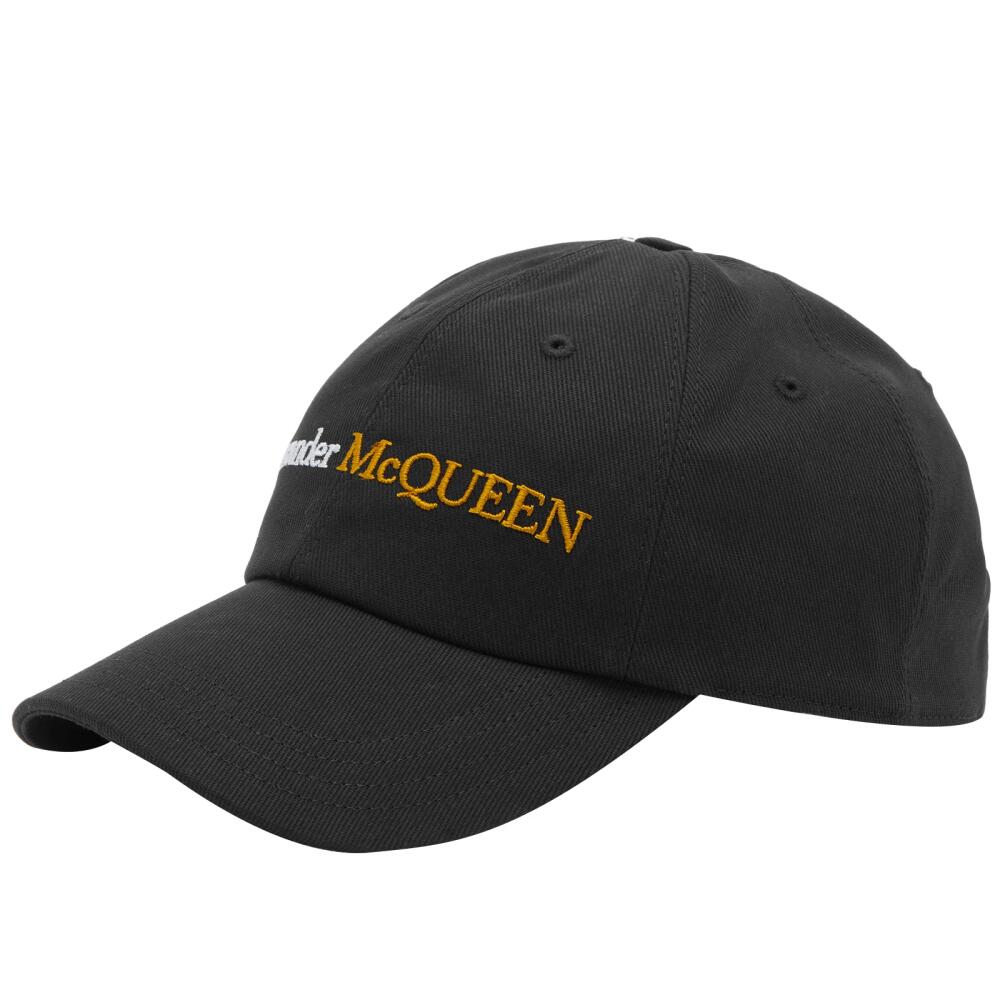 Alexander McQueen Men's Logo Cap in Black/Gold Cover