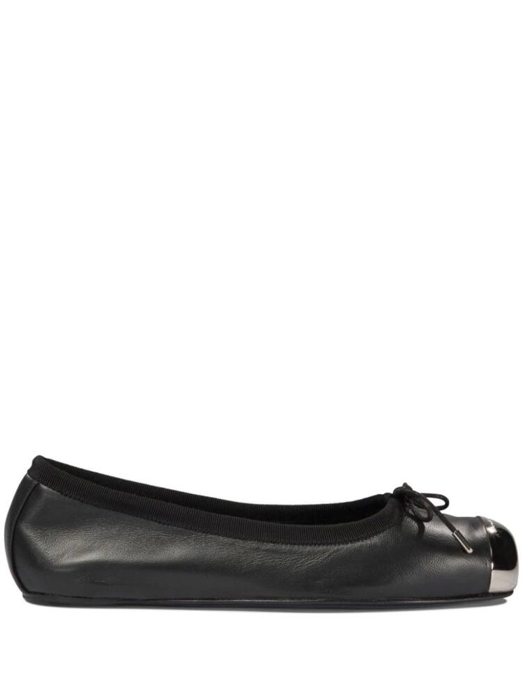 Alexander McQueen metal toe-cap ballet pumps - Black Cover