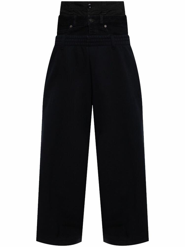 Balenciaga layered waistband trousers - Black Cover