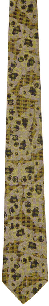 Dries Van Noten Green Printed Tie Cover