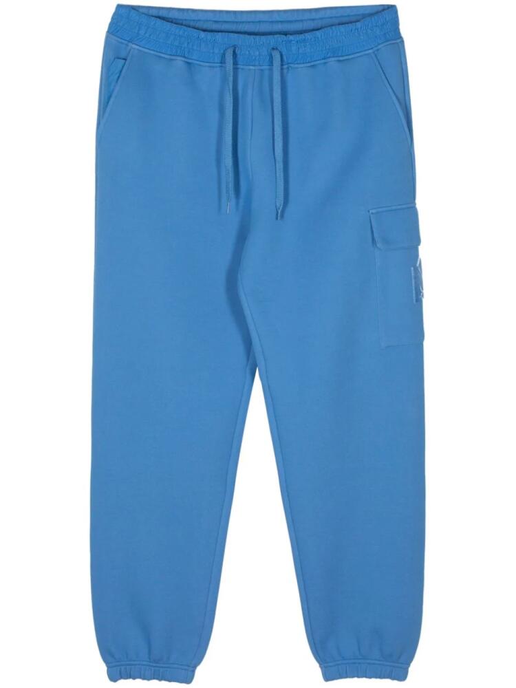 Mackage logo-flocked jersey trousers - Blue Cover