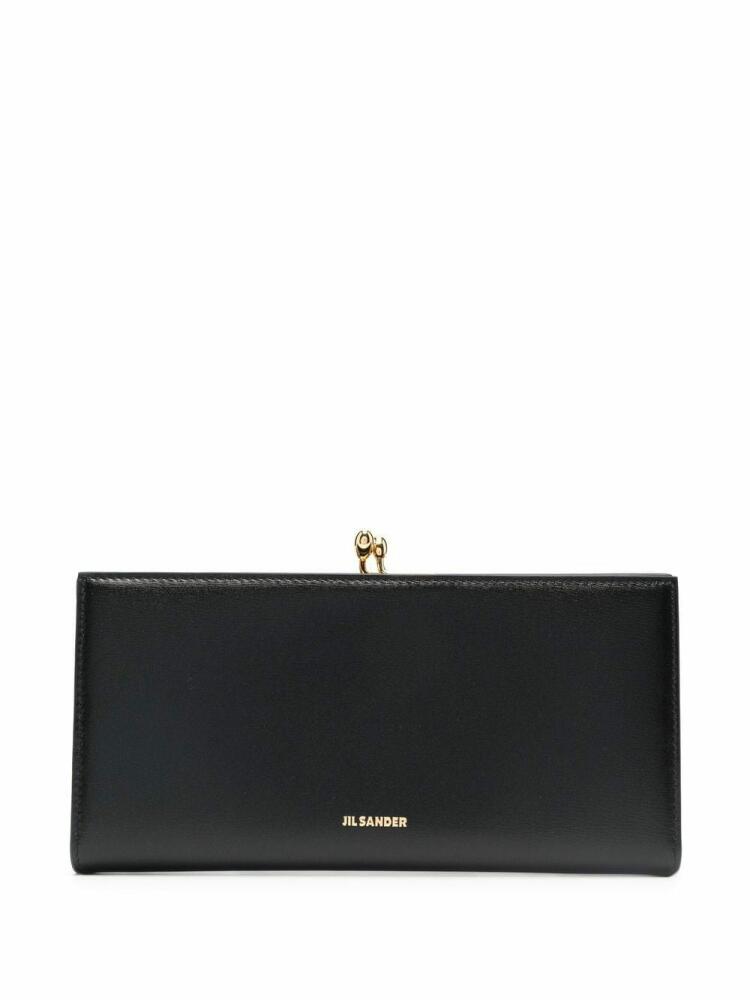 Jil Sander medium Goji leather purse - Black Cover