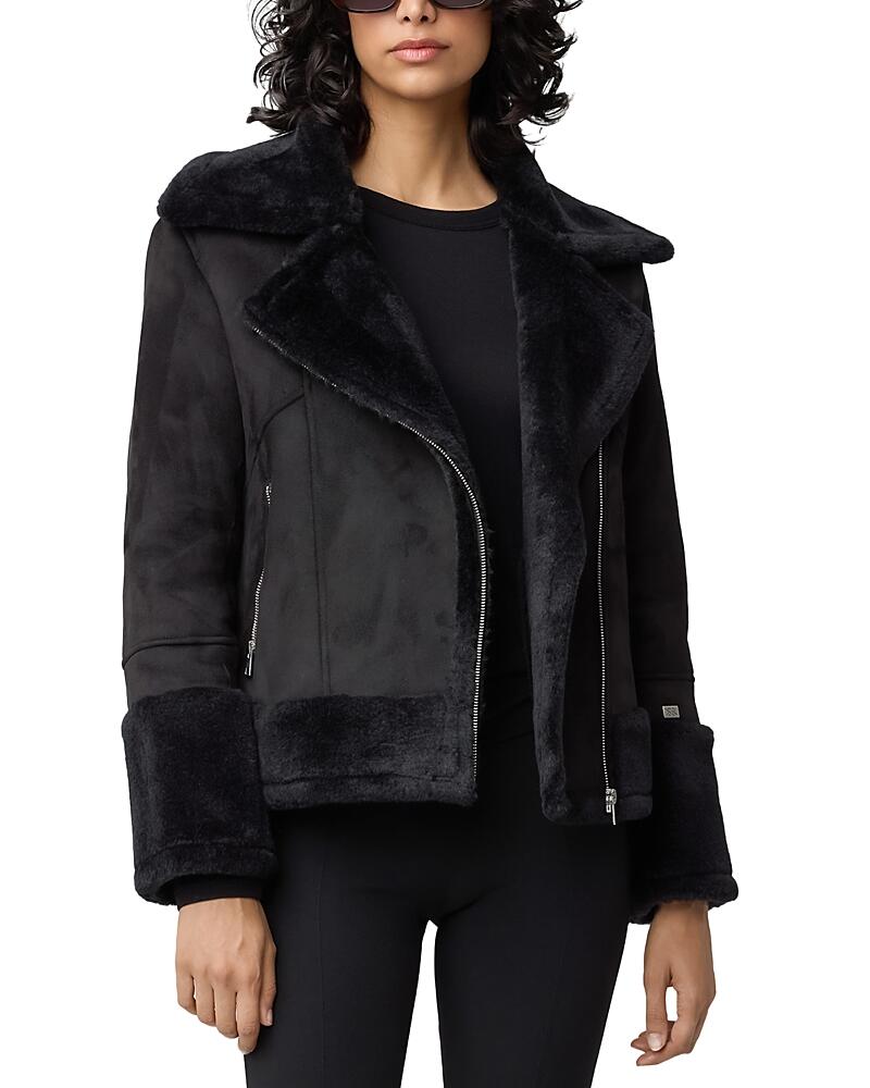 Soia & Kyo Faux Shearling Biker Jacket Cover