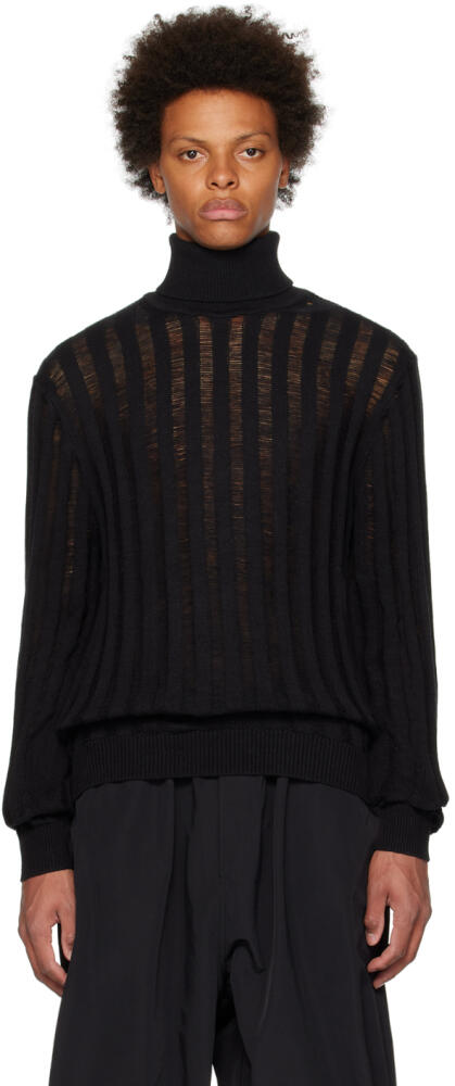 RTA Black Laddering Turtleneck Cover