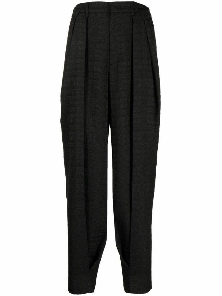 Ader Error pleated jacquard tailored trousers - Black Cover