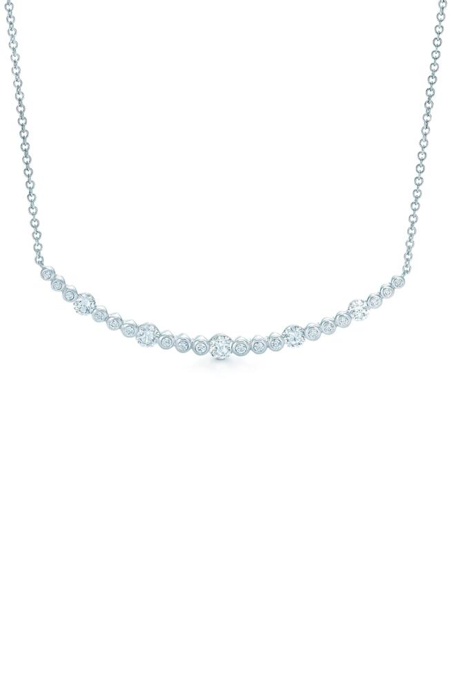 Kwiat Starry Night Curved Bar Diamond Necklace in White Gold Cover