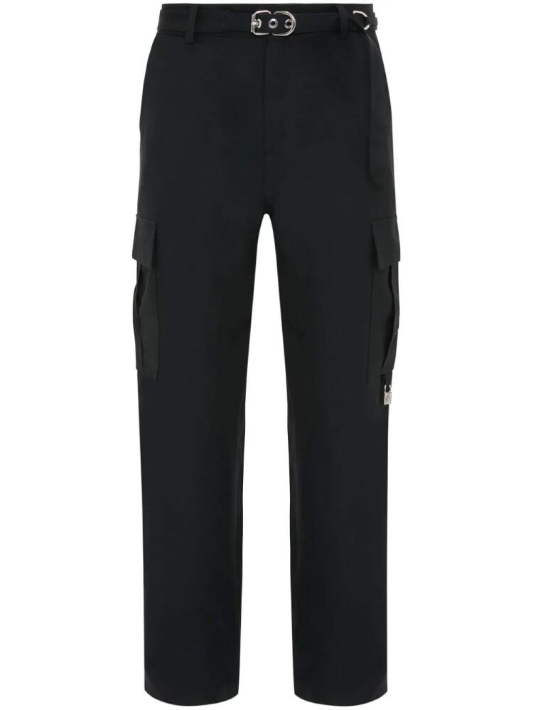 JW Anderson belted padlock cargo trousers - Black Cover