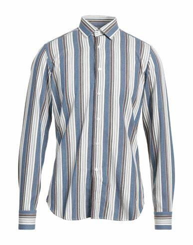 Siviglia Man Shirt Blue Size 15 ¾ Cotton Cover