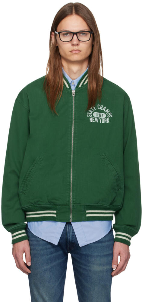 Polo Ralph Lauren Green Varsity Inspired Track Jacket Cover