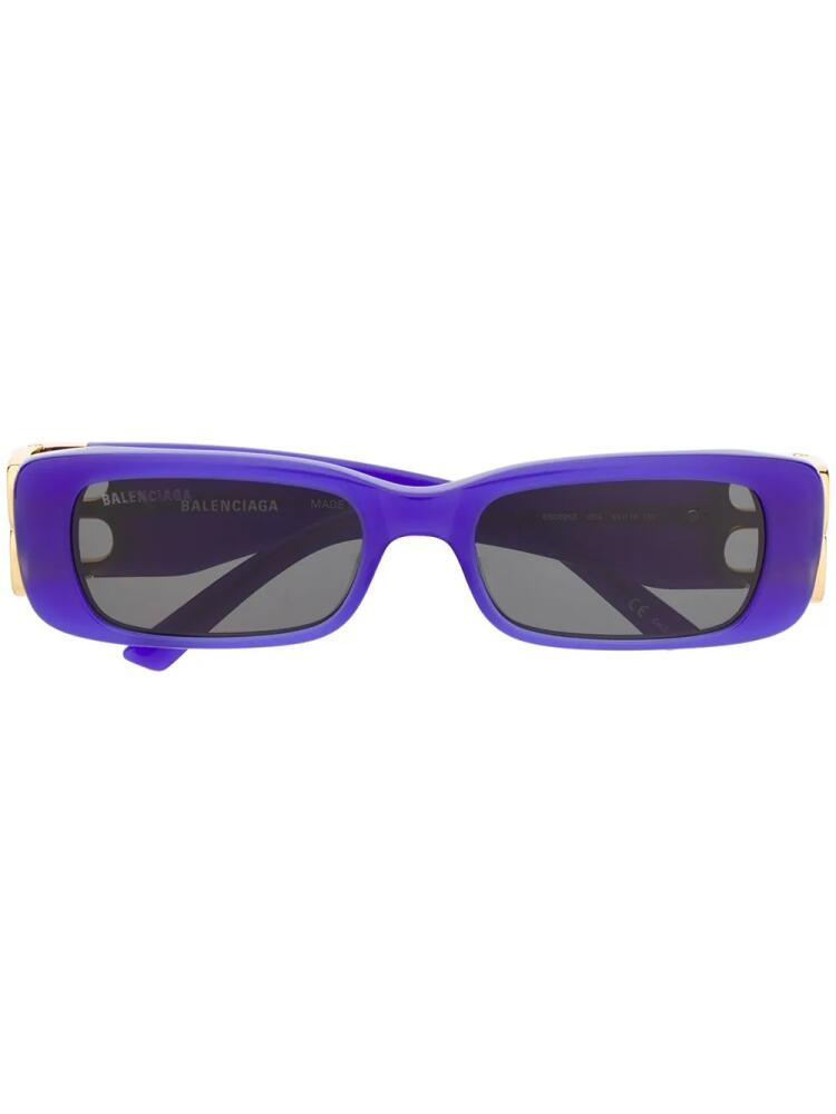 Balenciaga Eyewear rectangle-frame sunglasses - Purple Cover