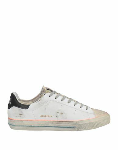 Hidnander Man Sneakers Ivory Soft Leather, Textile fibers Cover