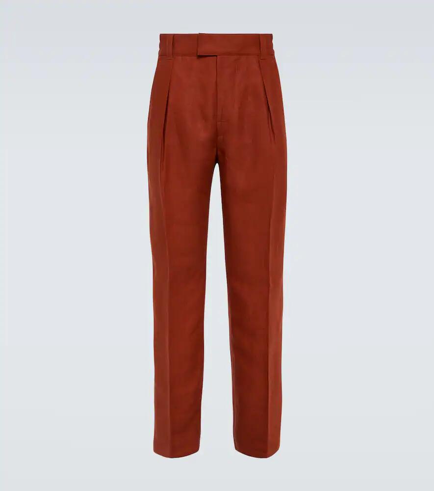 Loro Piana Reinga linen straight pants Cover