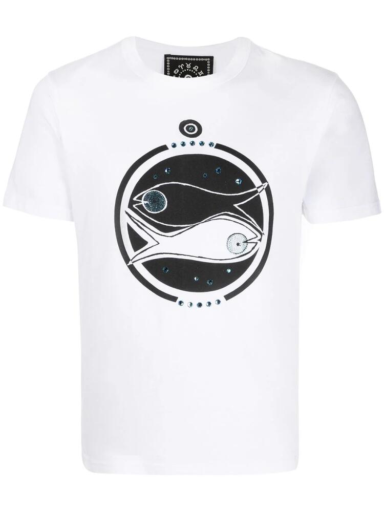 10 CORSO COMO Pisces print T-shirt - White Cover