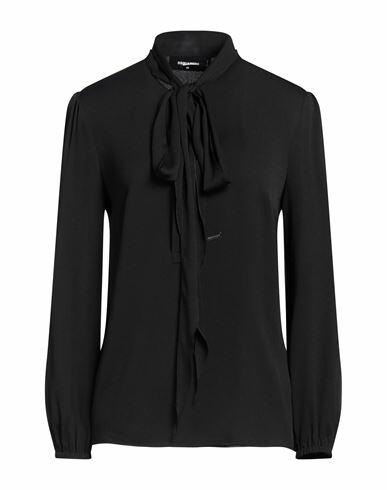 Dsquared2 Woman Top Black Acetate, Silk Cover