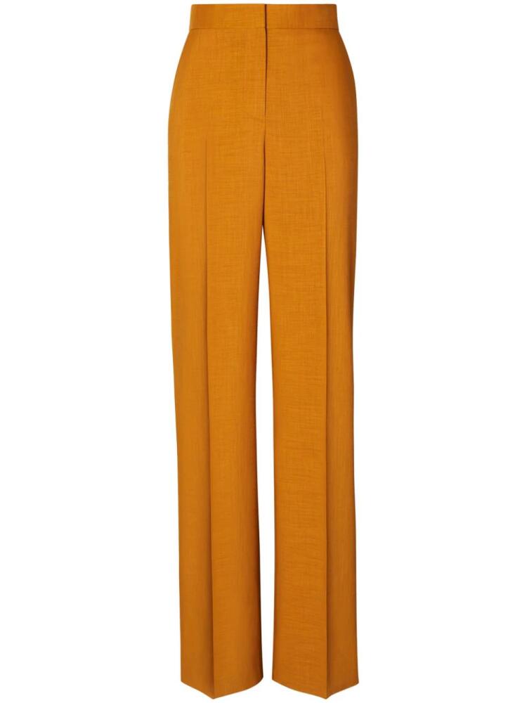 Tory Burch mélange-effect tailored trousers - Orange Cover