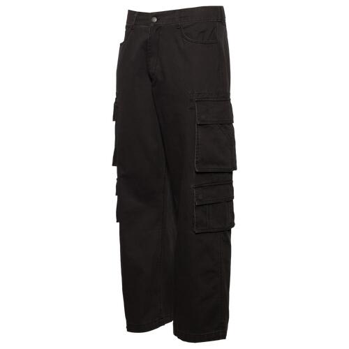 LCKR Baggy Wide Leg Cargo Pants - Mens Black Cover