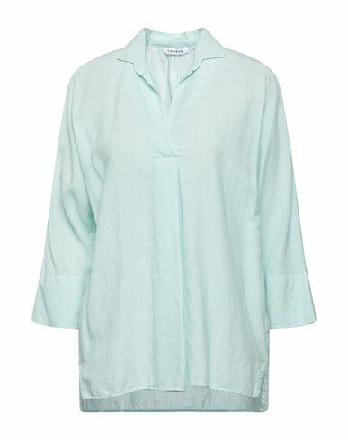 Caliban Woman Top Light green Cotton, Viscose, Linen Cover