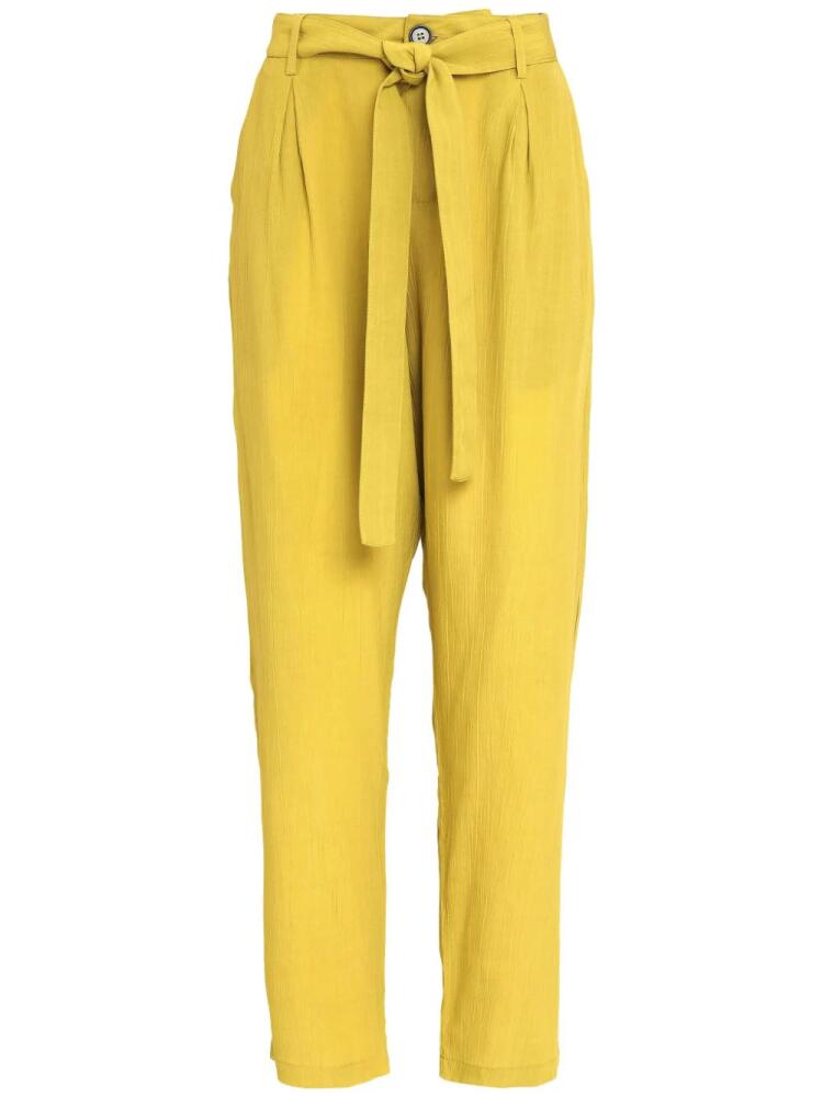 Uma | Raquel Davidowicz drawstring straight-leg trousers - Yellow Cover