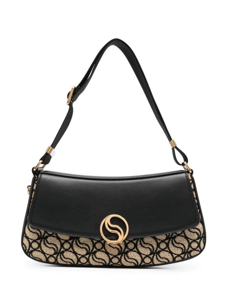 Stella McCartney S-Wave monogram shoulder bag - Black Cover