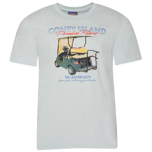 Coney Island Picnic Getaround Short Sleeve T-Shirt - Mens Blue/Blue Cover