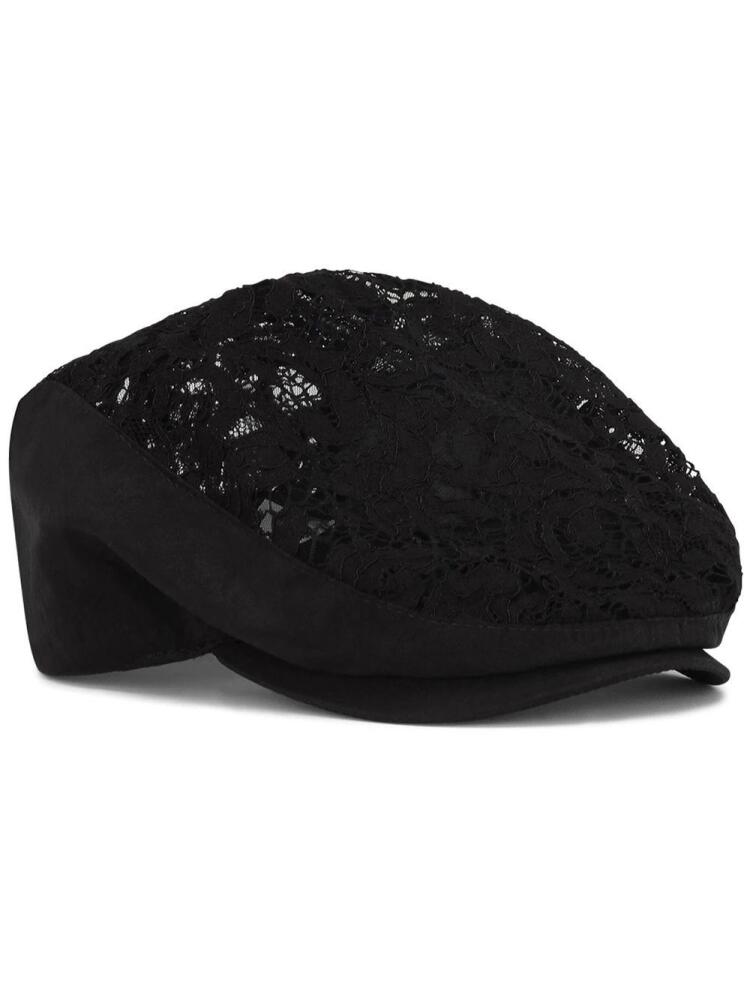 Dolce & Gabbana lace flat cap - Black Cover