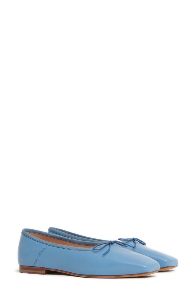 Mansur Gavriel Square Toe Ballerina Flat in Lago Cover