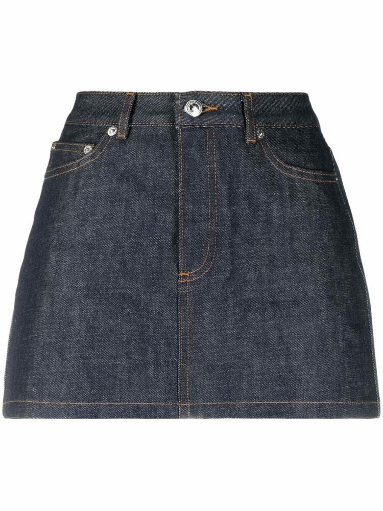 A.P.C. denim midi skirt - Blue Cover