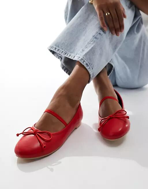 Public Desire Alexa ballet pumps in red Cover