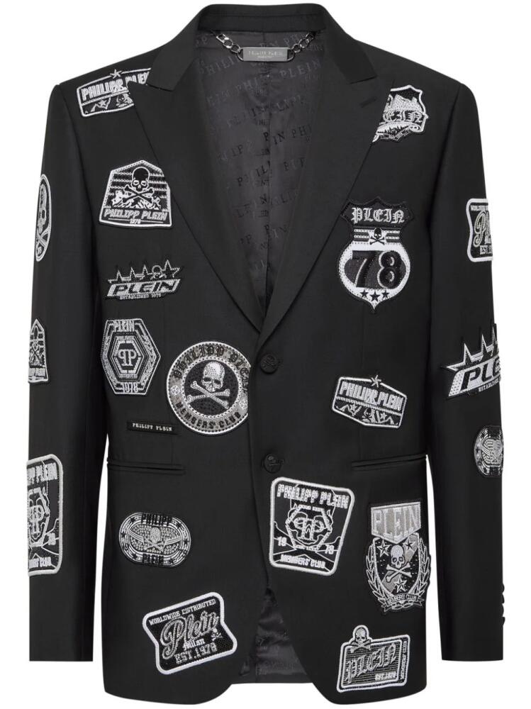 Philipp Plein Patches blazer - Black Cover