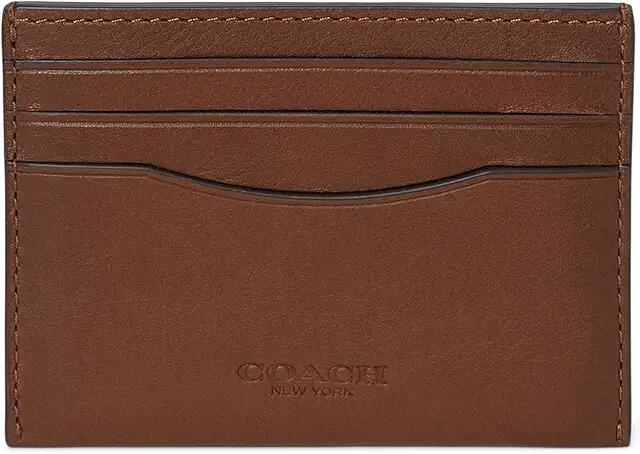 COACH Flat Card Case in Sport Calf (Saddle) Handbags Cover