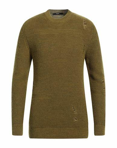 Takeshy Kurosawa Man Sweater Military green Wool, Acrylic Cover