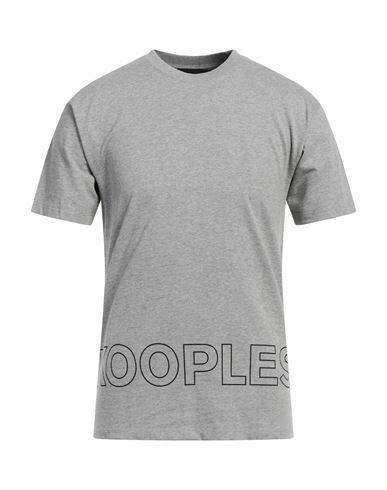 The Kooples Man T-shirt Light grey Cotton Cover