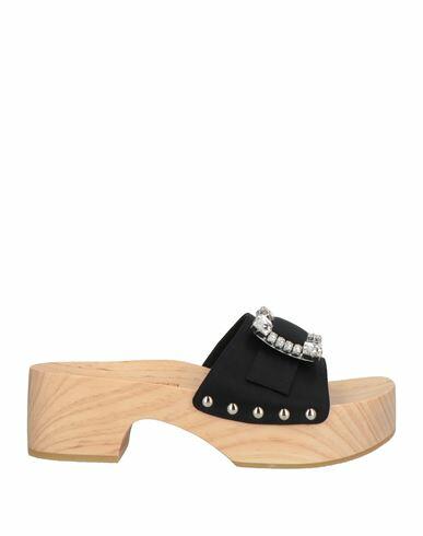 Sergio Rossi Woman Mules & Clogs Black Textile fibers Cover