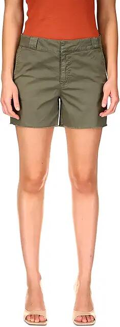 Sanctuary Daybreak Stretch Twill Shorts with Frayed Hem (Hiker Green) Women's Clothing Cover