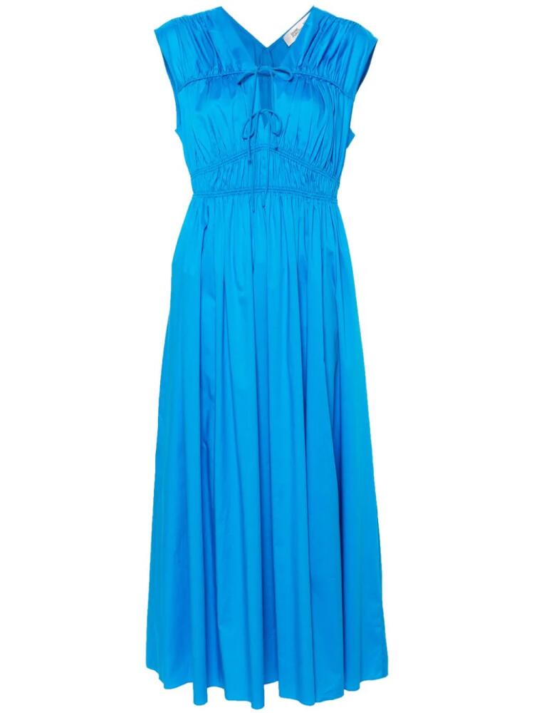 DVF Diane von Furstenberg Gillian poplin maxi dress - Blue Cover