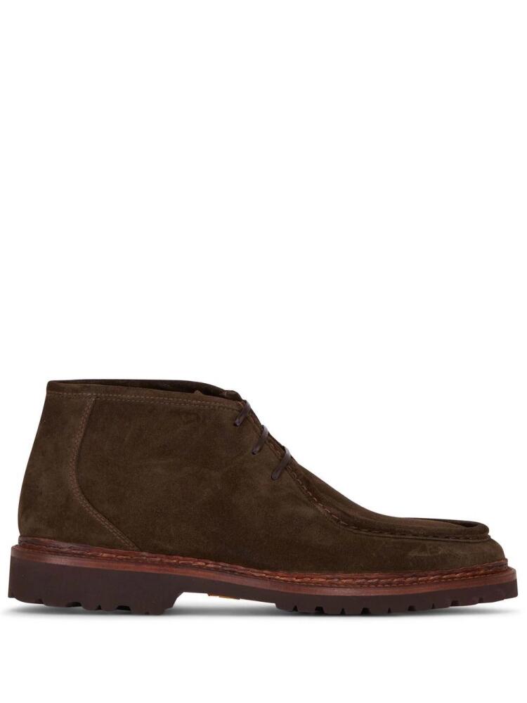 Bontoni suede lace-up boots - Brown Cover