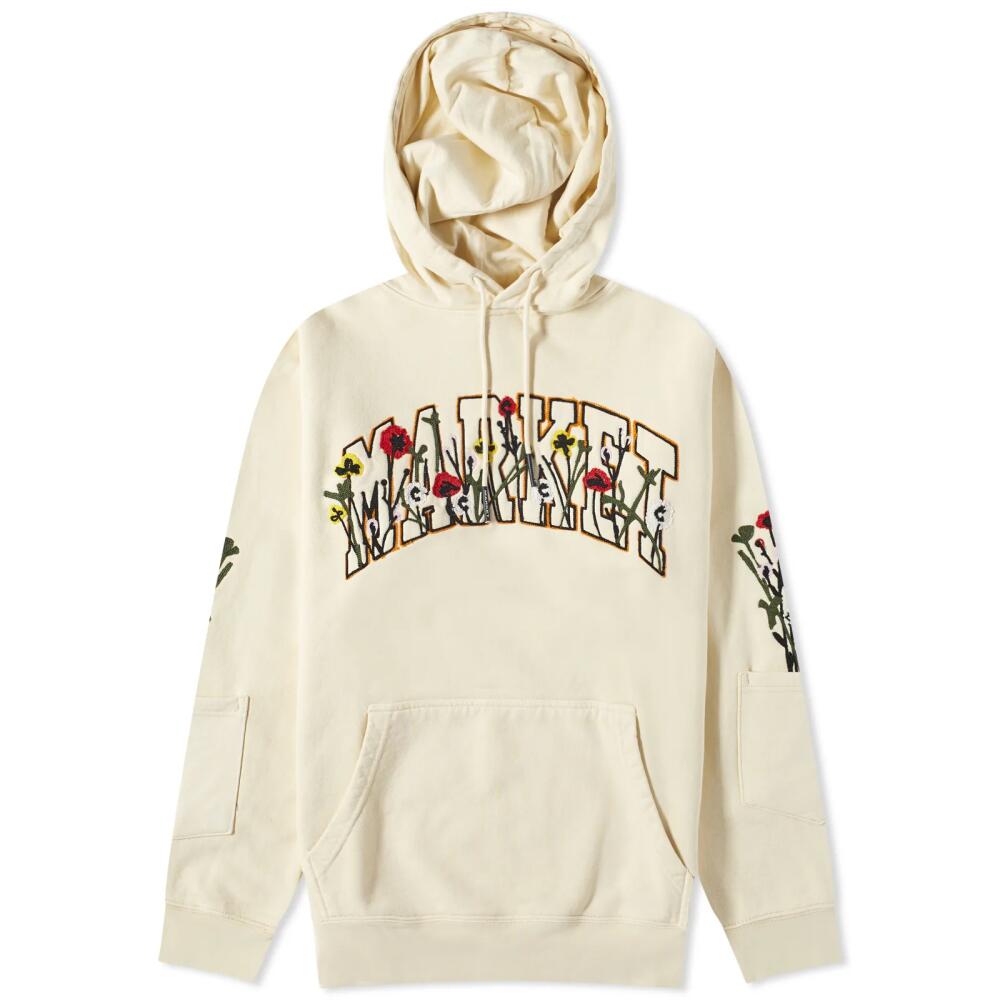 MARKET Men's Bouquet Hoodie in Ecru Cover