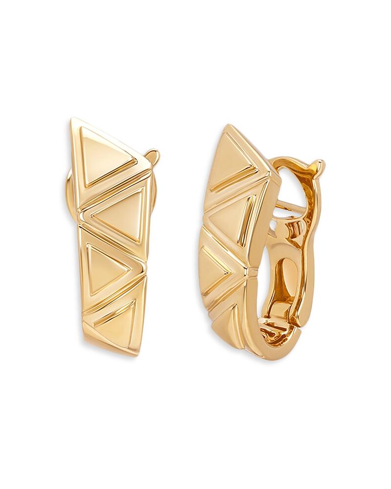 Marina B 18K Yellow Gold Triangolini Hoop Earrings Cover