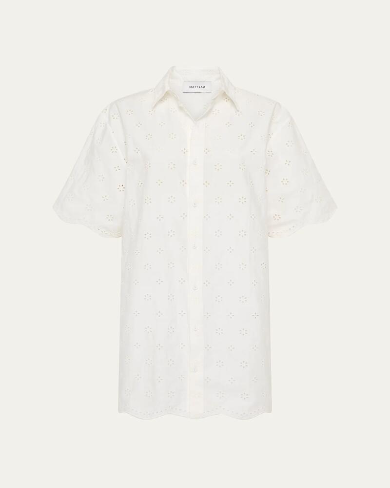 Matteau Broderie Mini Shirtdress Cover