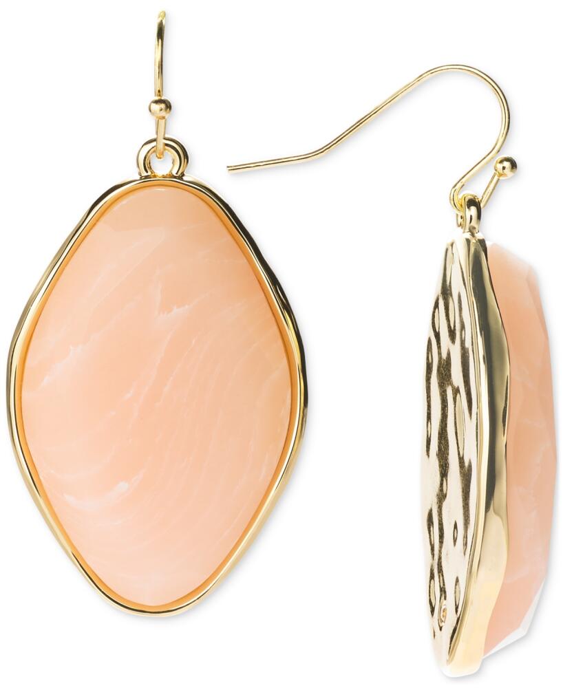 Style & Co Gold-Tone Stone Hook Earrings, Created for Macy's - Pink Cover