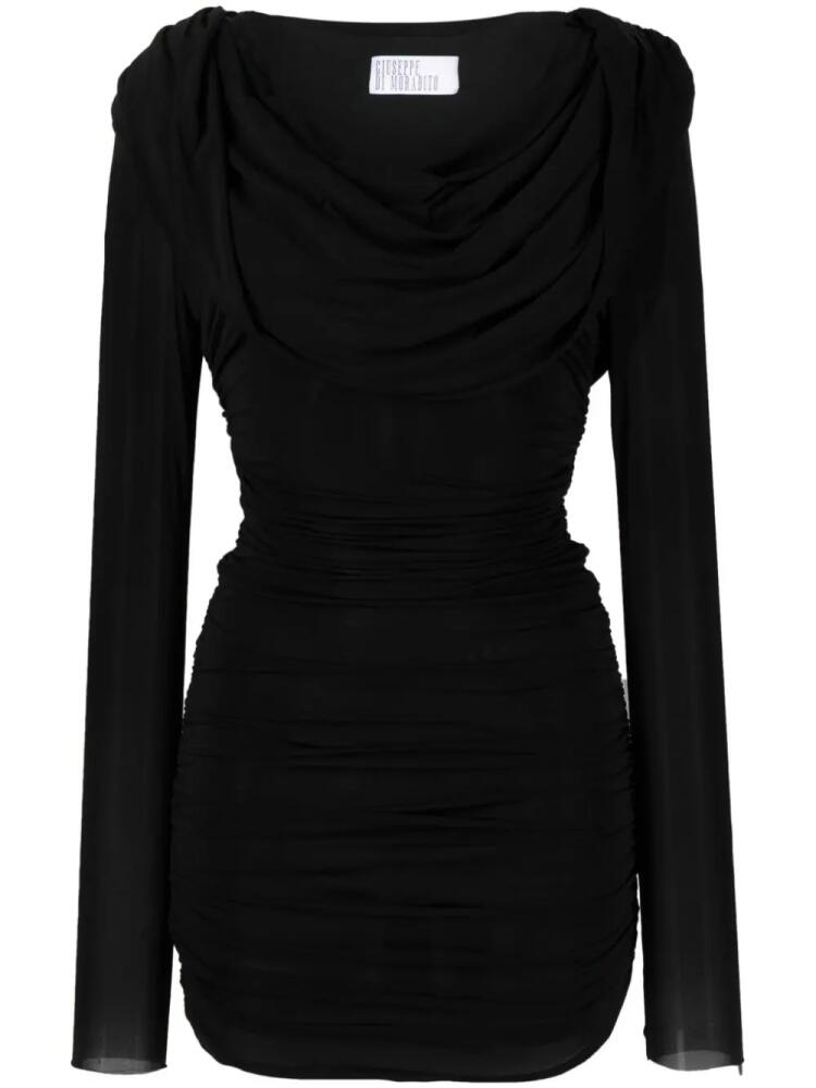 Giuseppe Di Morabito cowl-neck ruched minidress - Black Cover