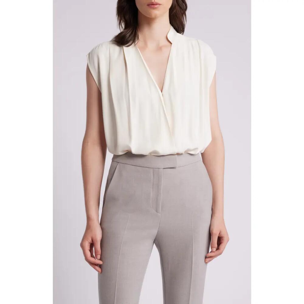 BOSS Bonelia Front Wrap Top in Soft Cream Cover