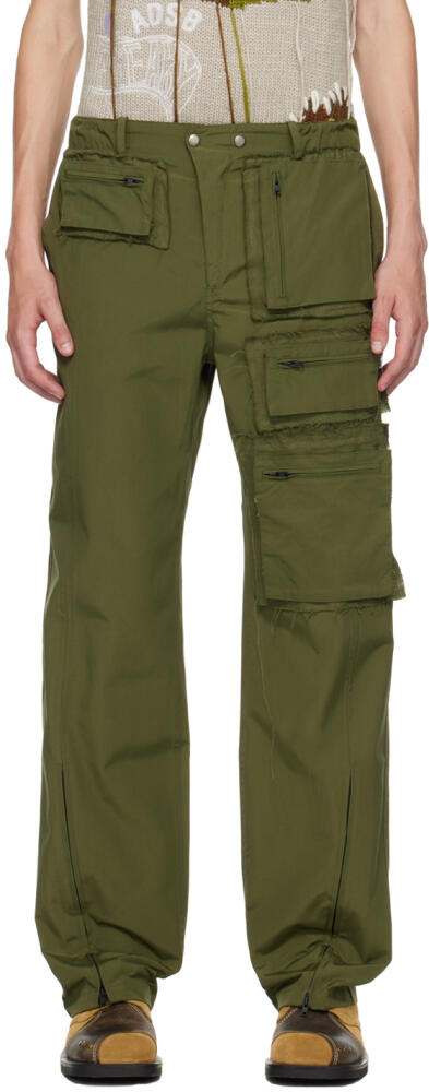 Andersson Bell Khaki Zip Pockets Cargo Pants Cover