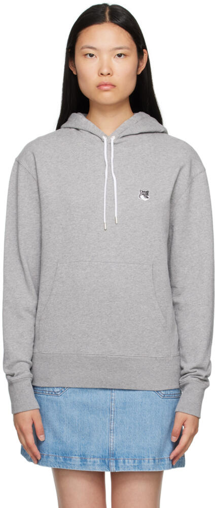 Maison Kitsuné Gray Fox Head Hoodie Cover