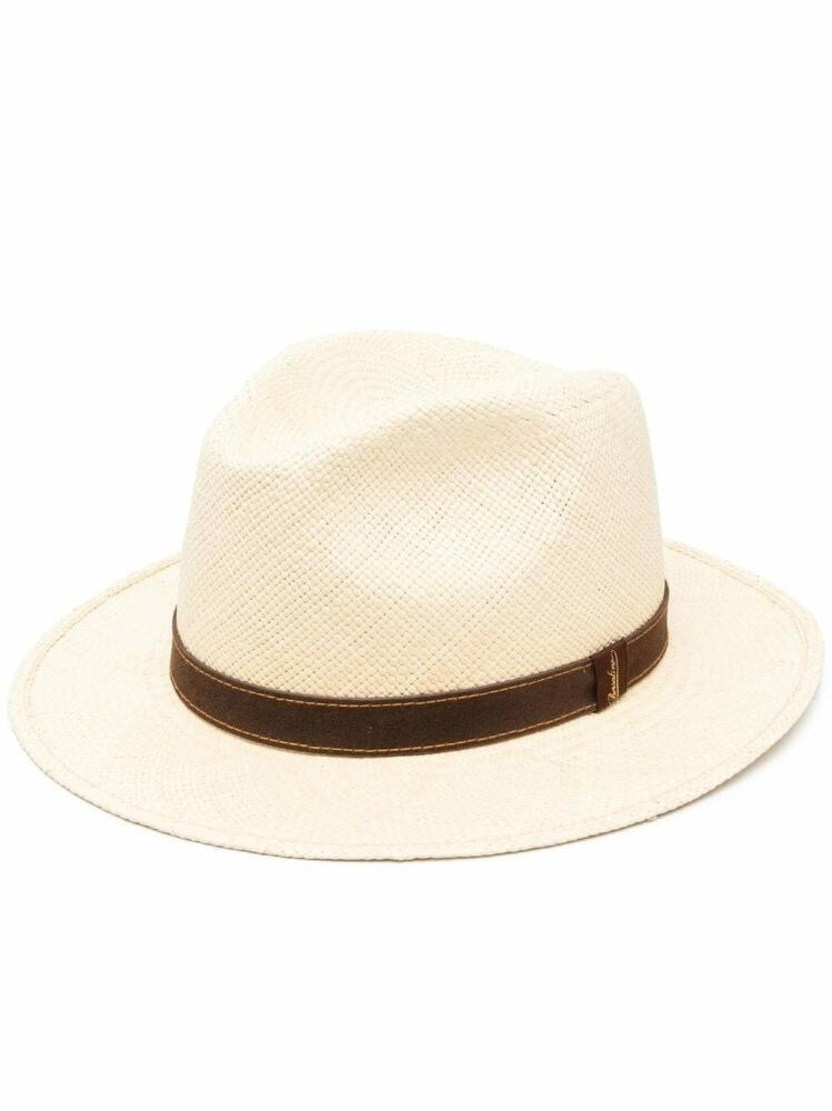 Borsalino interwoven sun hat - Neutrals Cover