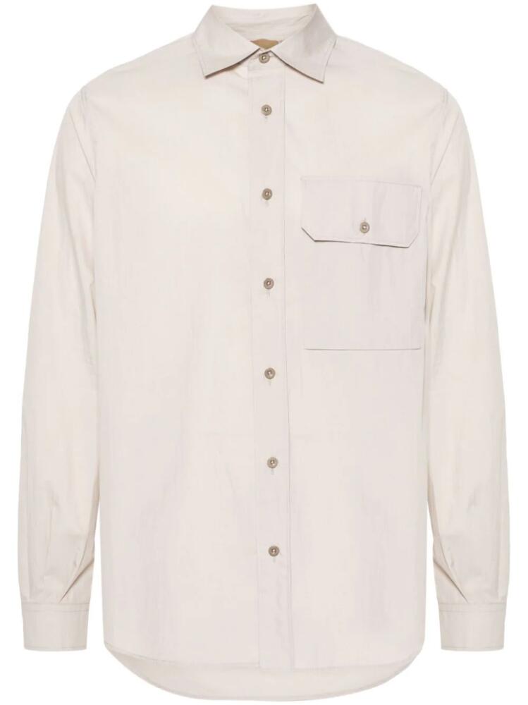 Ten C classic-collar poplin shirt - Neutrals Cover