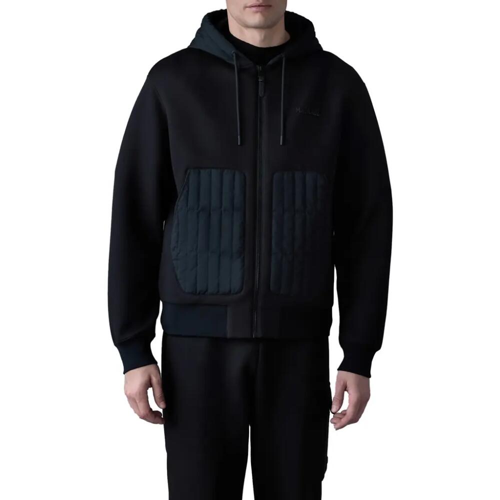 Mackage Cruz Quilted Down Fill Panel Hooded Jacket in Black Cover