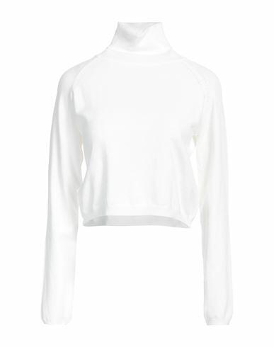 Take-two Woman Turtleneck White Viscose, Polyester, Nylon Cover