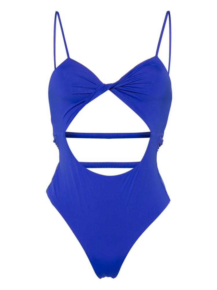 Patrizia Pepe cut-out swimsuit - Blue Cover