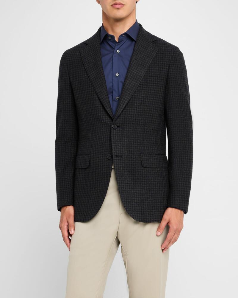 Brioni Men's Houndstooth Sport Coat Cover